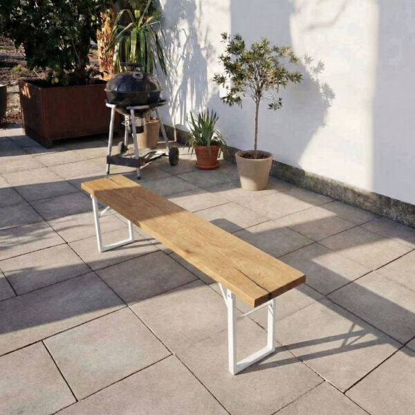 Bierbank klappbar nach Maß aus Eiche – „Tuna“